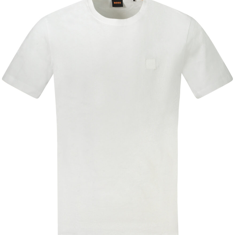 HUGO BOSS T-SHIRT MANICHE CORTE UOMO BIANCO