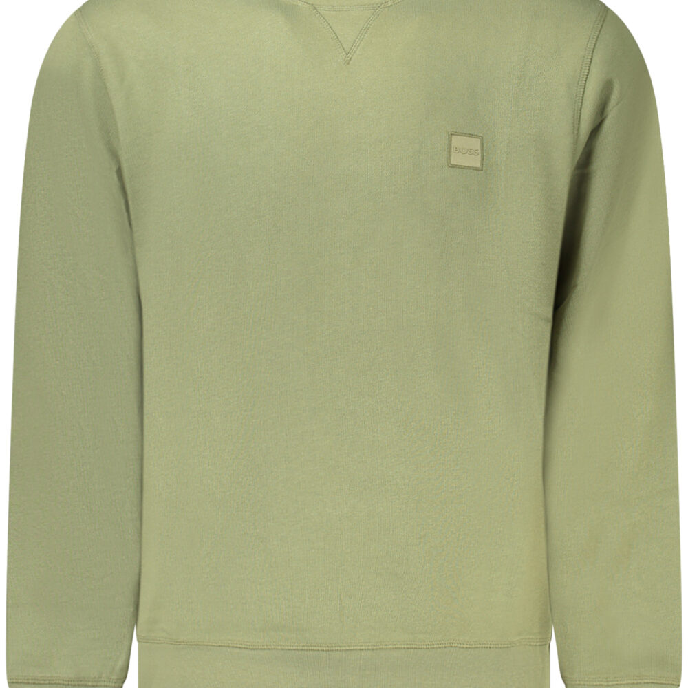 HUGO BOSS FELPA SENZA ZIP UOMO VERDE