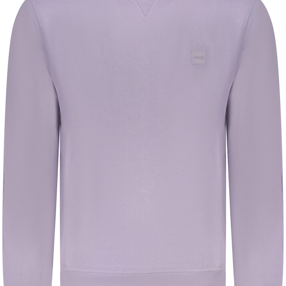 BOSS FELPA SENZA ZIP UOMO VIOLA