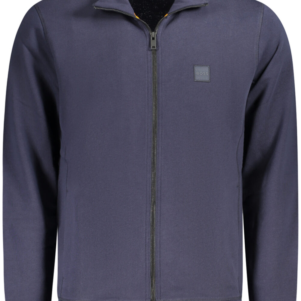 BOSS FELPA CON ZIP UOMO BLU