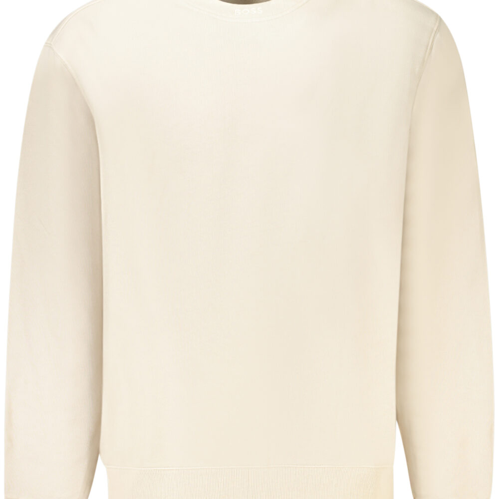 HUGO BOSS FELPA SENZA ZIP UOMO BEIGE