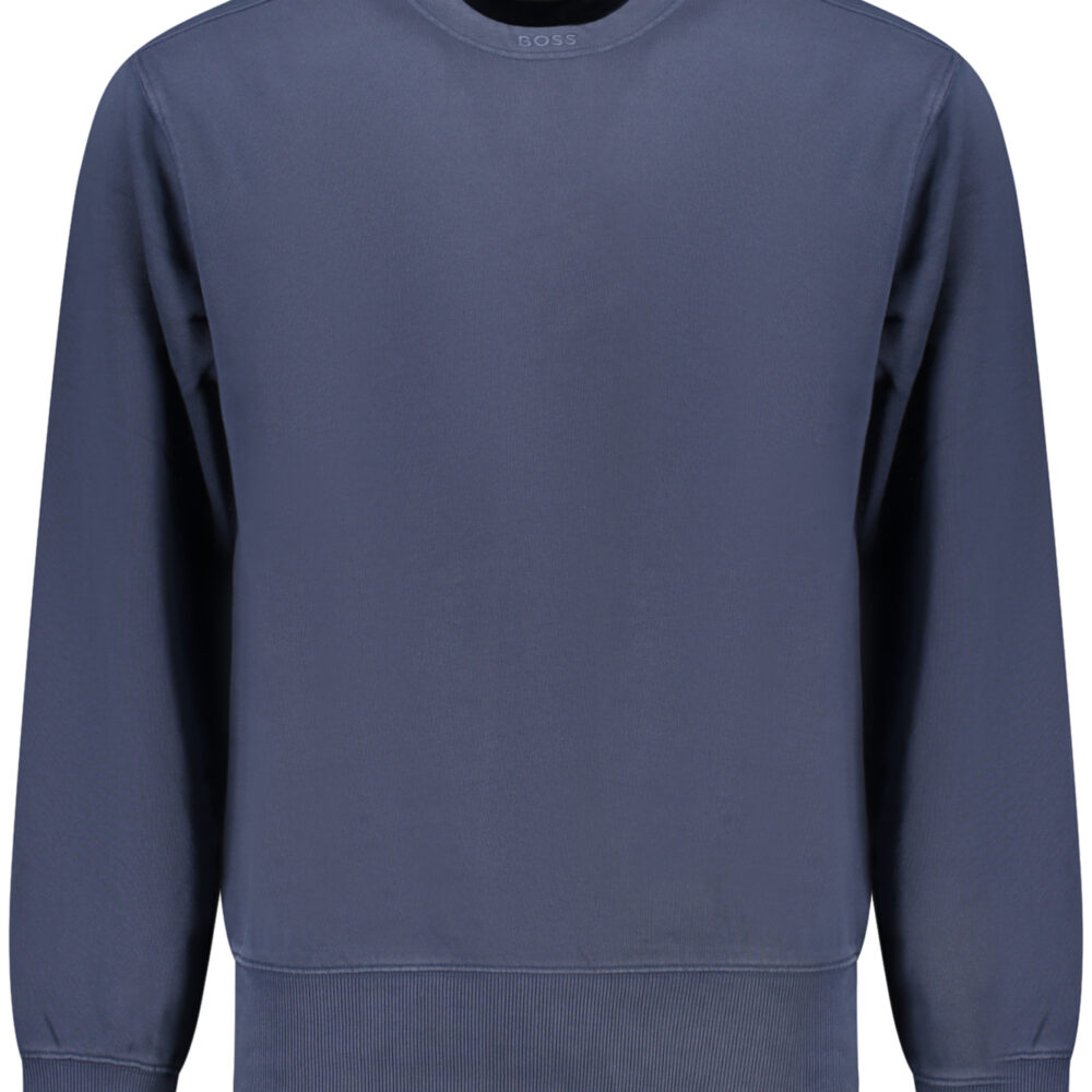 HUGO BOSS FELPA SENZA ZIP UOMO BLU