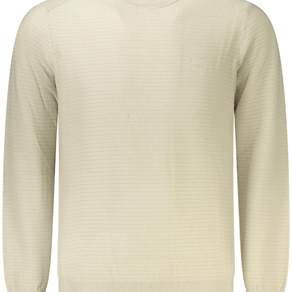 BOSS MAGLIA UOMO BEIGE
