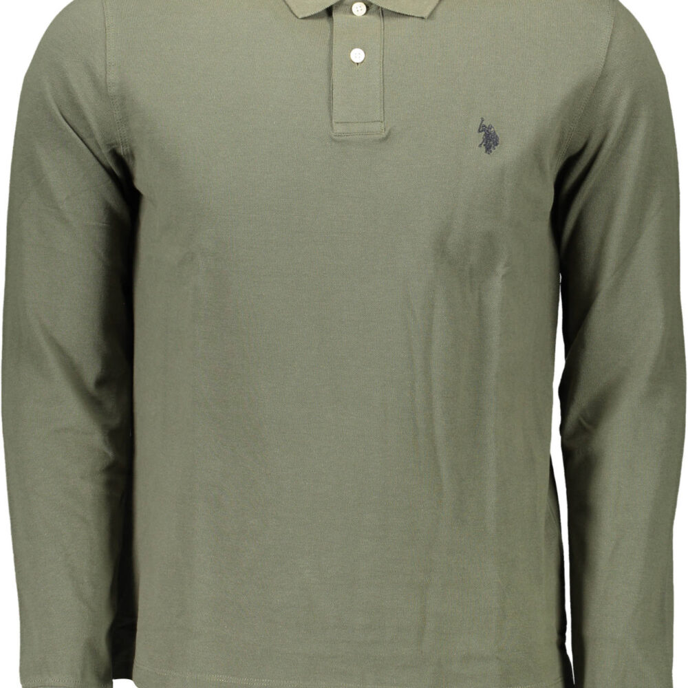 U.S. POLO POLO MANICHE LUNGHE UOMO VERDE