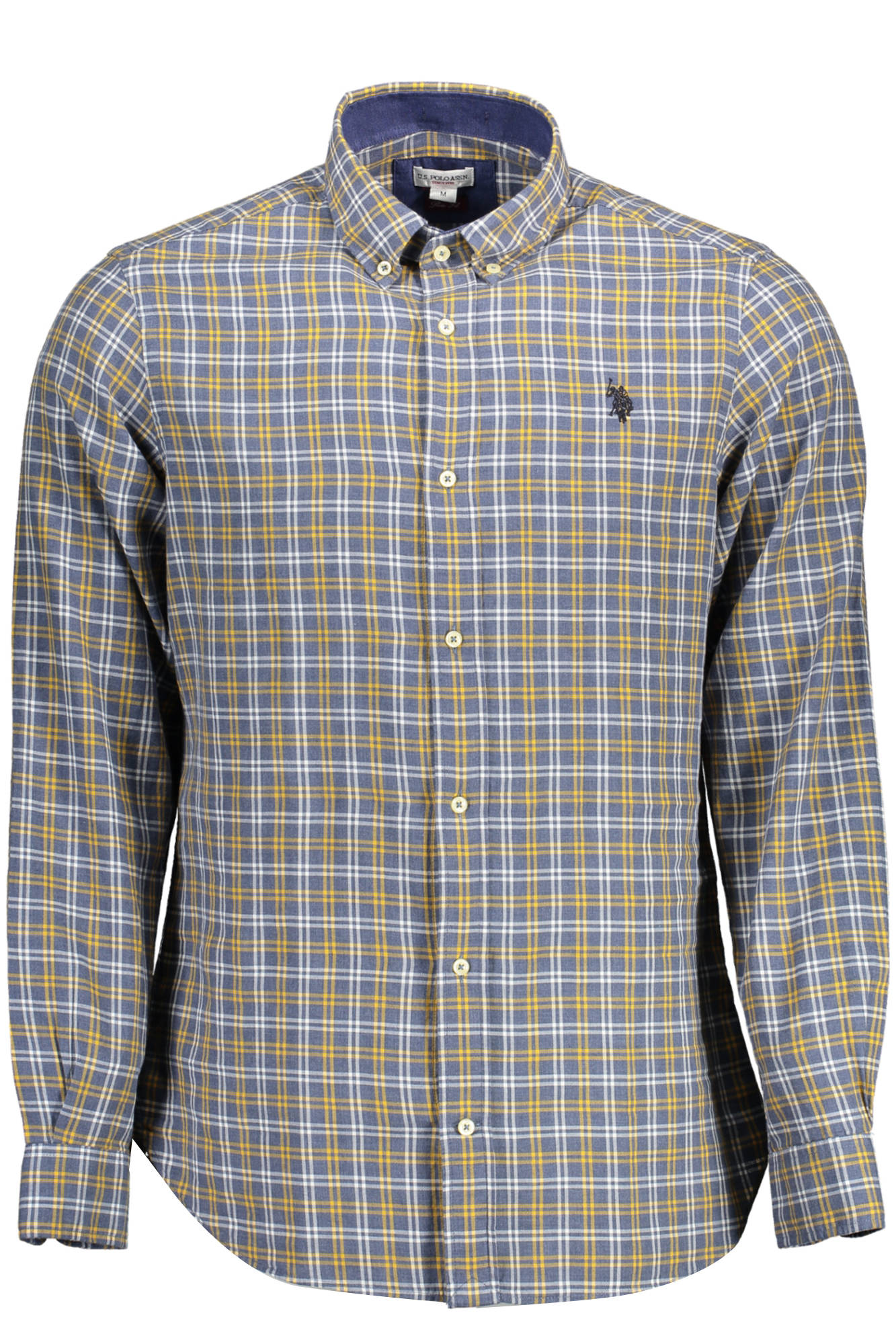 U.S. POLO CAMICIA MANICHE LUNGHE UOMO BLU