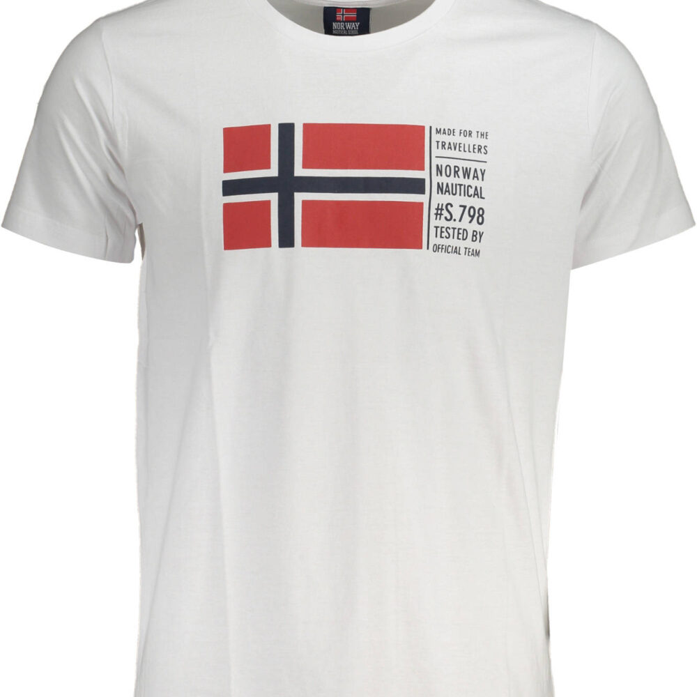 NORWAY 1963 T-SHIRT MANICHE CORTE UOMO BIANCO