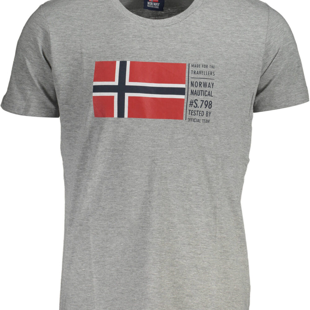 NORWAY 1963 T-SHIRT MANICHE CORTE UOMO GRIGIO