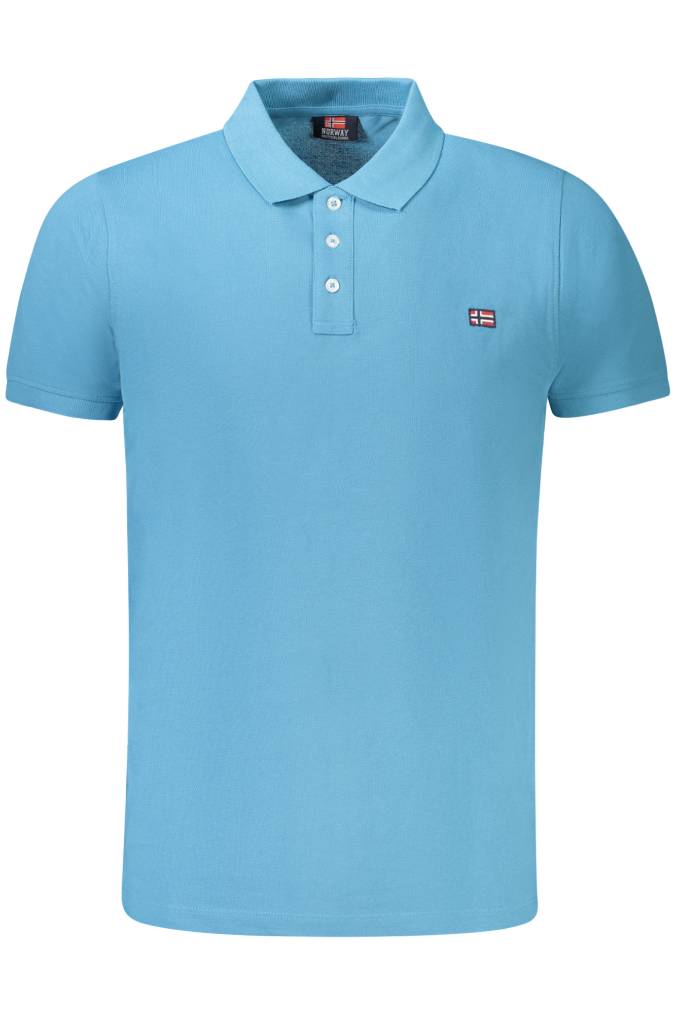 NORWAY 1963 POLO MANICHE CORTE UOMO AZZURRO