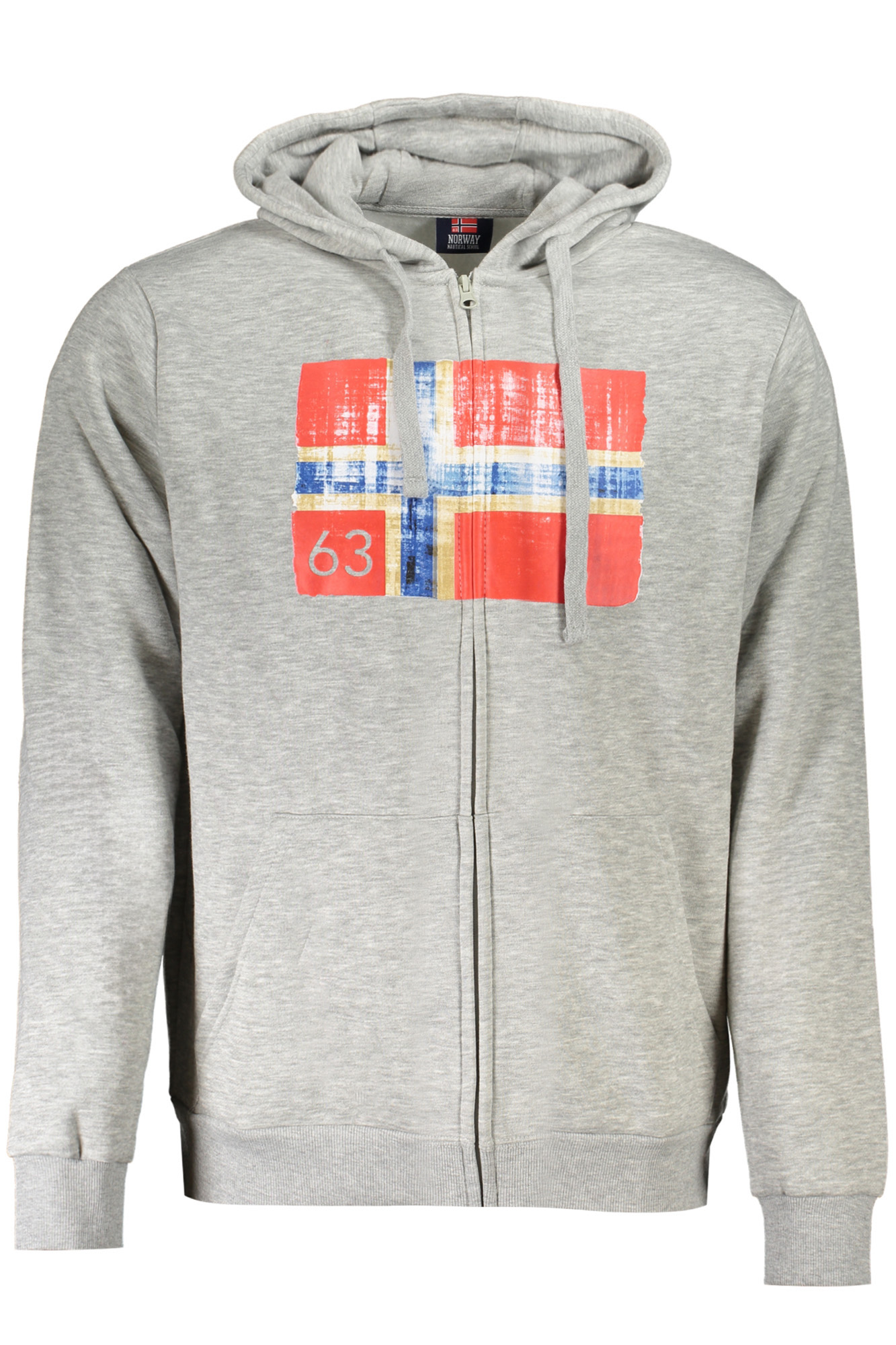 NORWAY 1963 FELPA CON ZIP UOMO GRIGIO