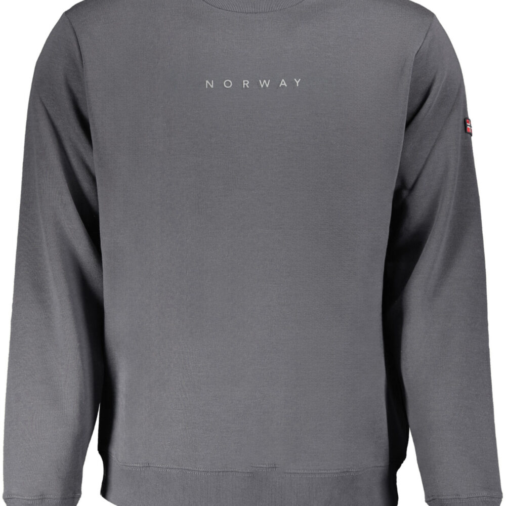 NORWAY 1963 FELPA SENZA ZIP UOMO GRIGIO
