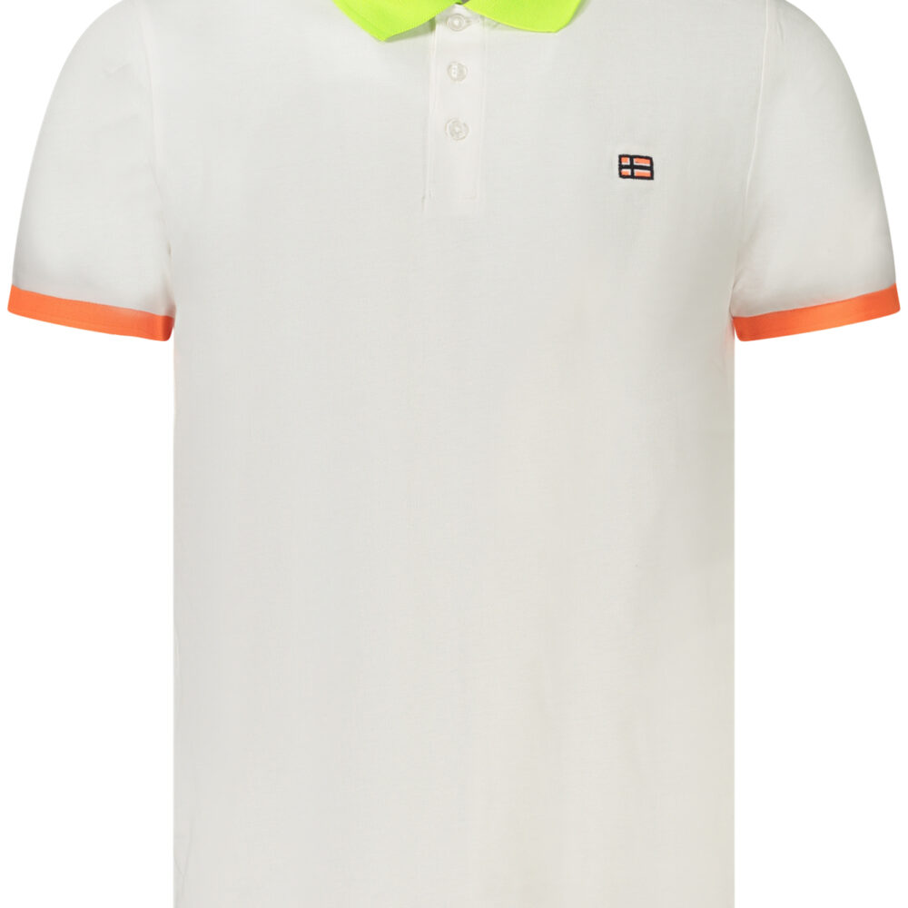 NORWAY 1963 POLO MANICHE CORTE UOMO BIANCO