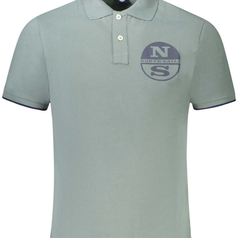 NORTH SAILS POLO MANICHE CORTE UOMO VERDE