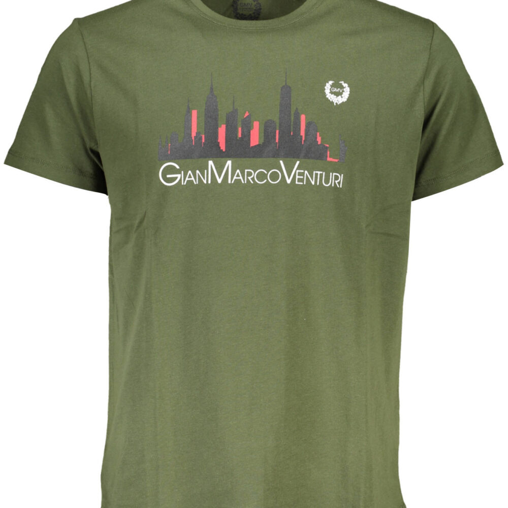 GIAN MARCO VENTURI T-SHIRT MANICHE CORTE UOMO VERDE