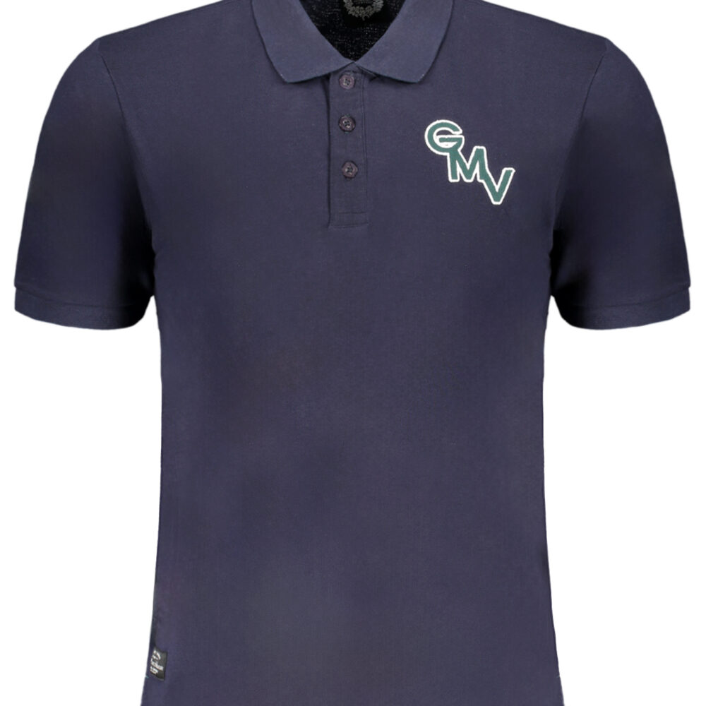 GIAN MARCO VENTURI POLO MANICHE CORTE UOMO BLU