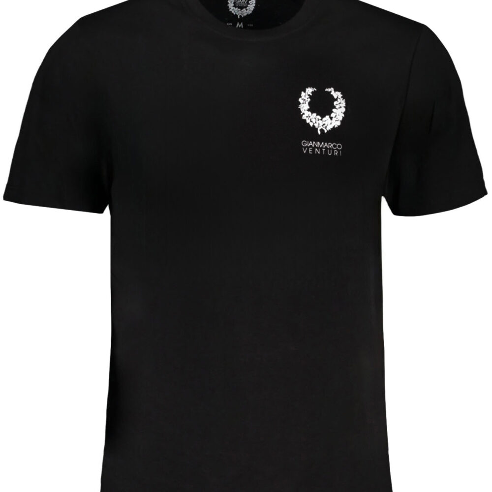 GIAN MARCO VENTURI T-SHIRT MANICHE CORTE UOMO NERO