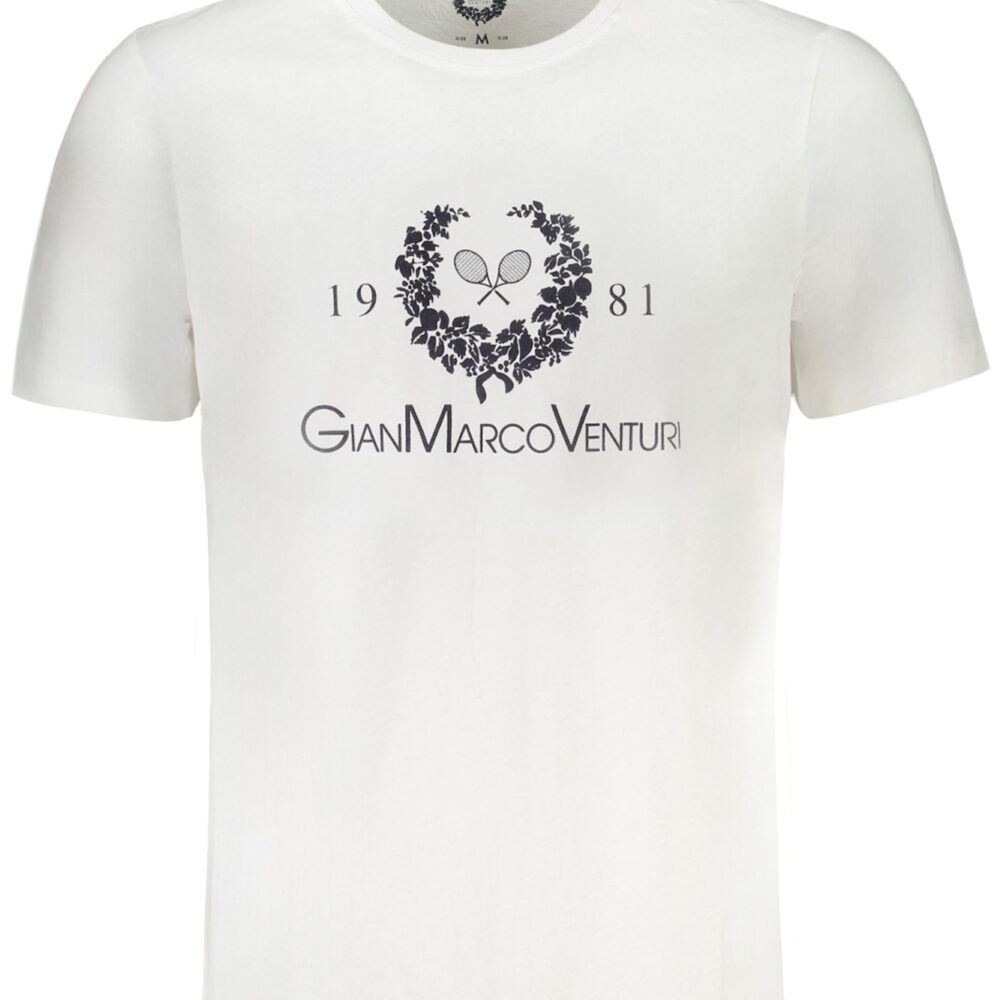 GIAN MARCO VENTURI T-SHIRT MANICHE CORTE UOMO BIANCO
