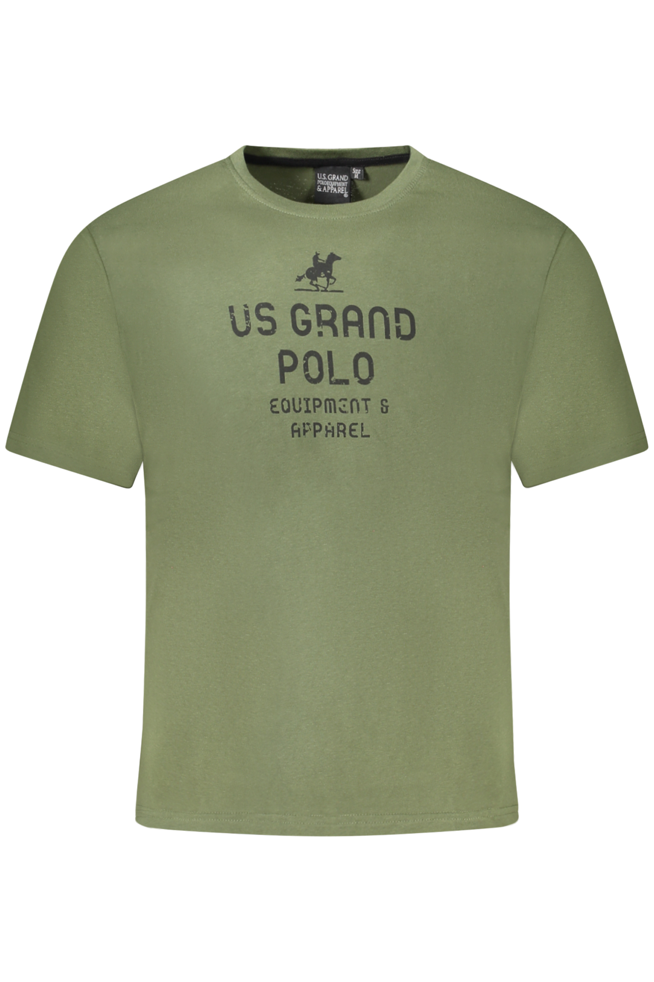 U.S. GRAND POLO T-SHIRT MANICHE CORTE UOMO VERDE