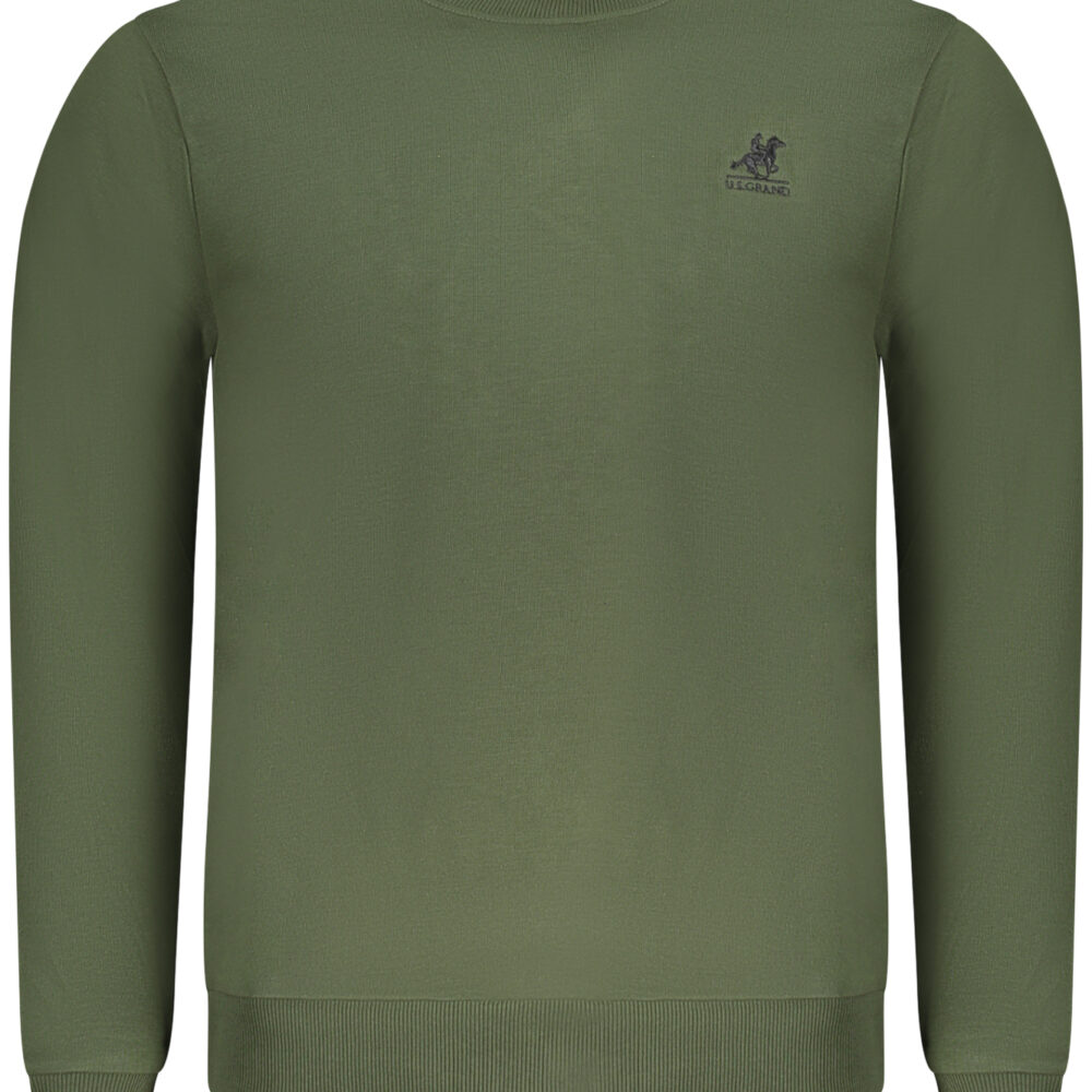 U.S. GRAND POLO FELPA SENZA ZIP UOMO VERDE