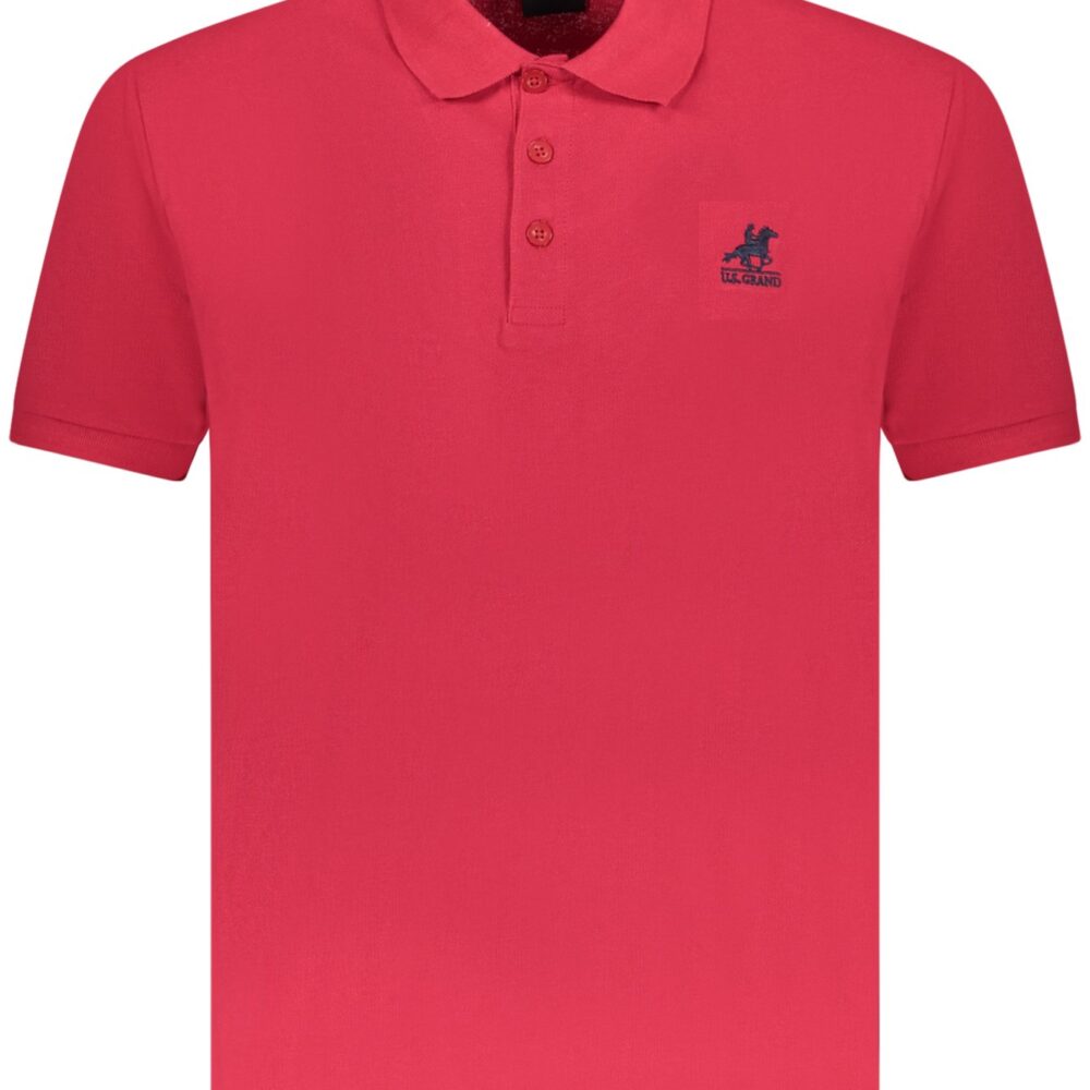 U.S. GRAND POLO POLO MANICHE CORTE UOMO ROSSO