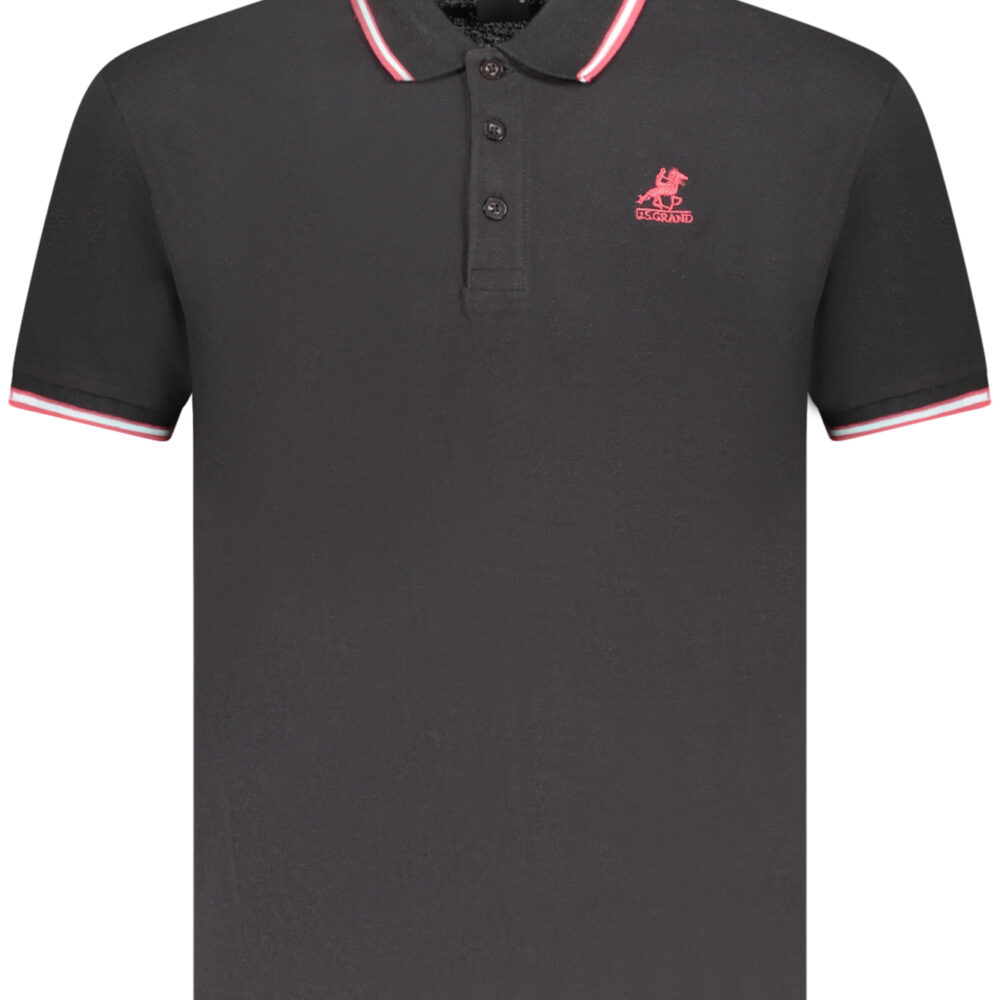 U.S. GRAND POLO POLO MANICHE CORTE UOMO NERO
