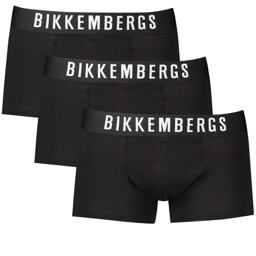 BIKKEMBERGS BOXER UOMO NERO