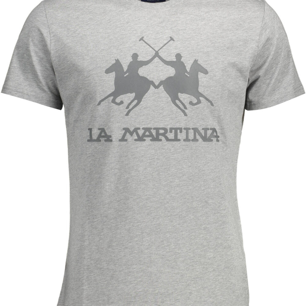 LA MARTINA T-SHIRT MANICHE CORTE UOMO GRIGIO