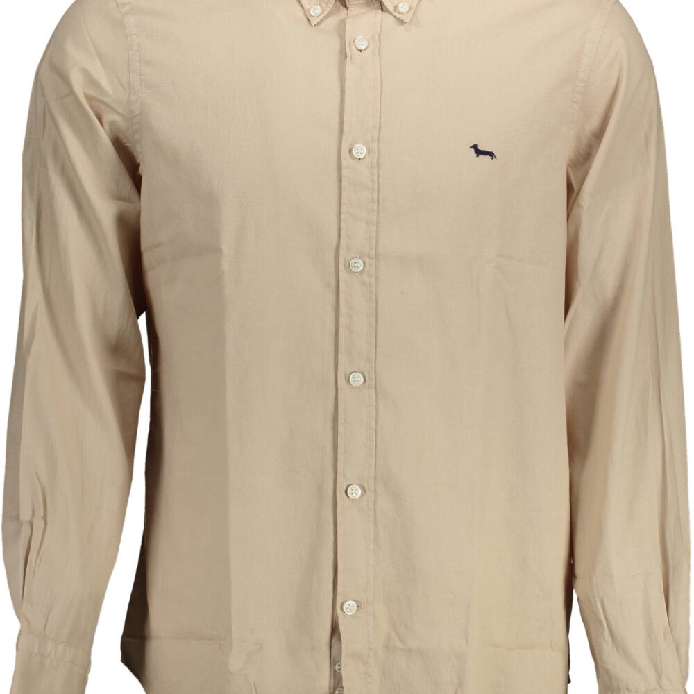 HARMONT & BLAINE CAMICIA MANICHE LUNGHE UOMO BEIGE