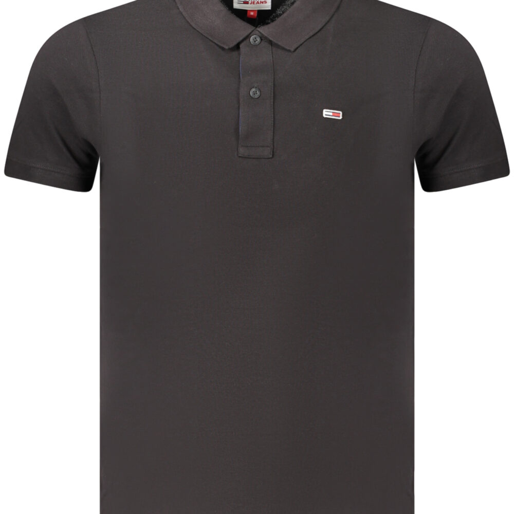 TOMMY HILFIGER POLO MANICHE CORTE UOMO NERO