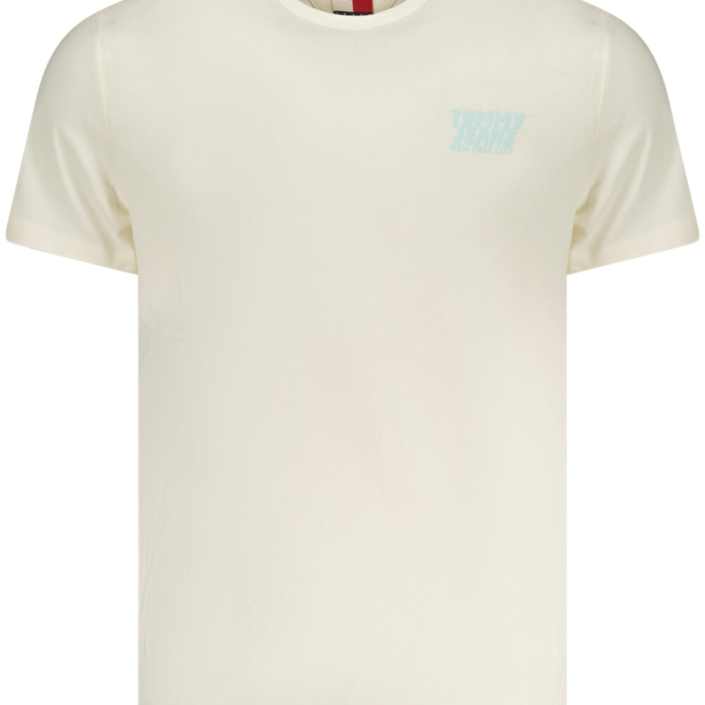 TOMMY HILFIGER T-SHIRT MANICHE CORTE UOMO BEIGE