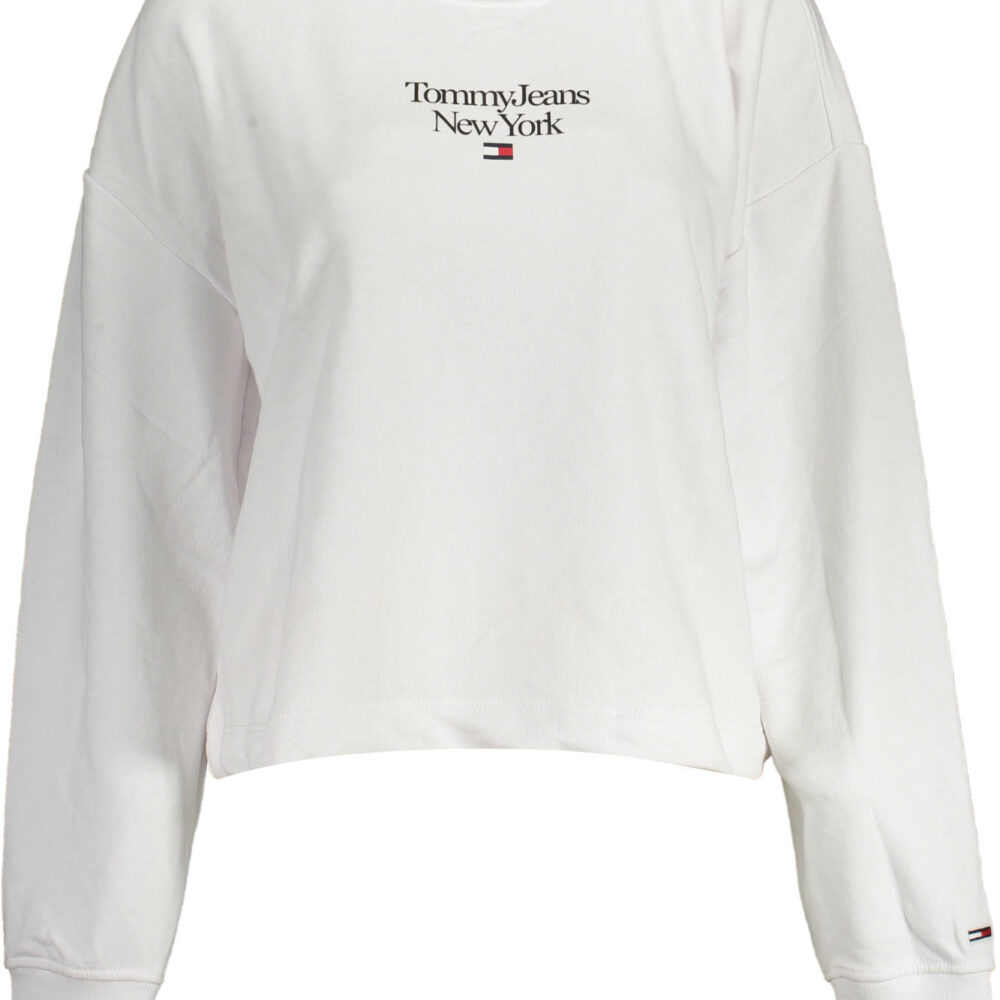 TOMMY HILFIGER FELPA SENZA ZIP DONNA BIANCO
