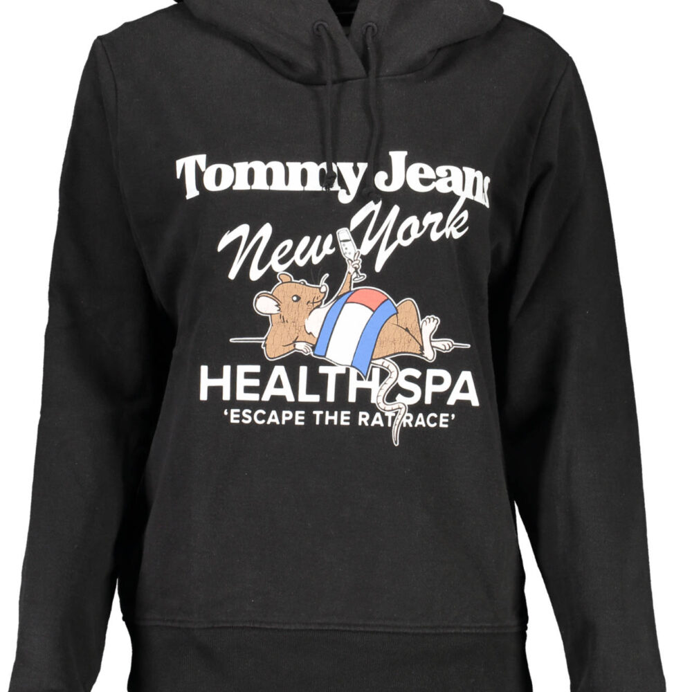 TOMMY HILFIGER FELPA SENZA ZIP DONNA NERO