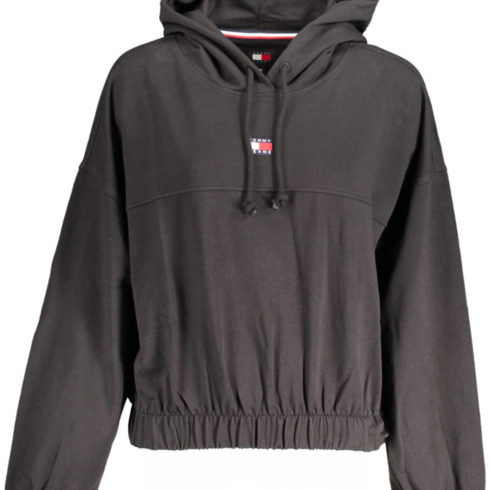 TOMMY HILFIGER FELPA SENZA ZIP DONNA NERO