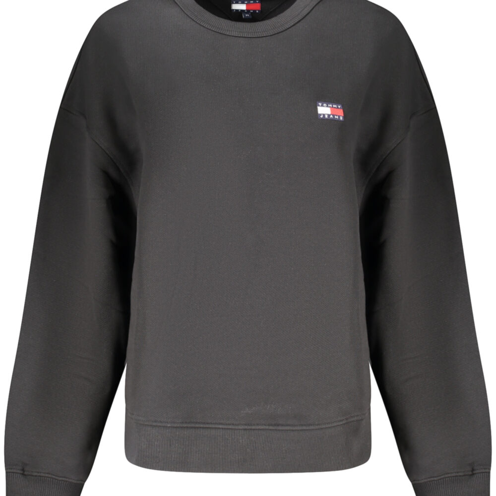 TOMMY HILFIGER FELPA SENZA ZIP DONNA NERO