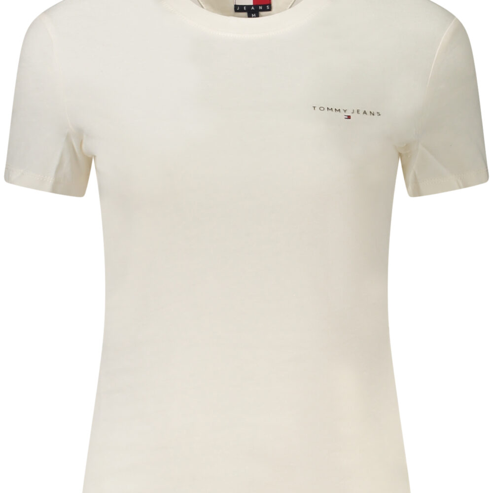 TOMMY HILFIGER T-SHIRT MANICHE CORTE DONNA BIANCO