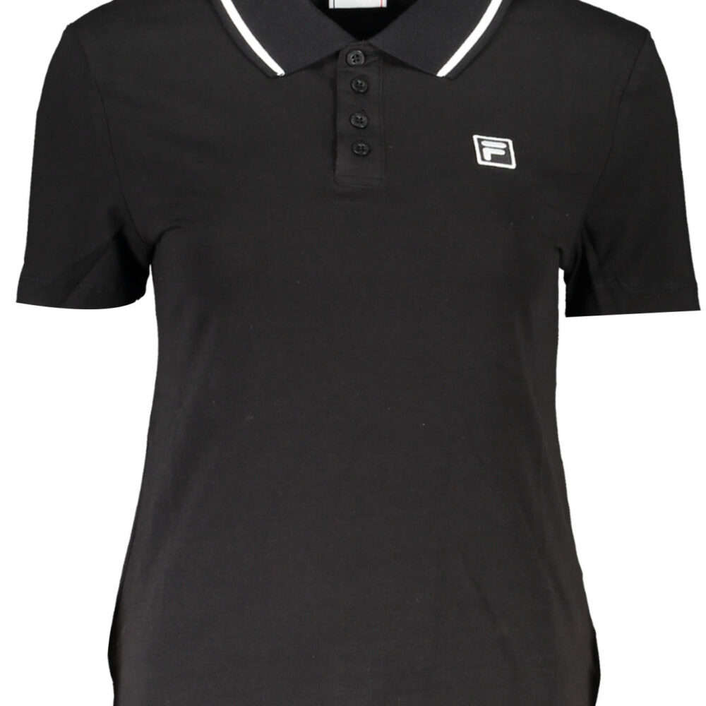 FILA POLO MANICHE CORTE DONNA NERO