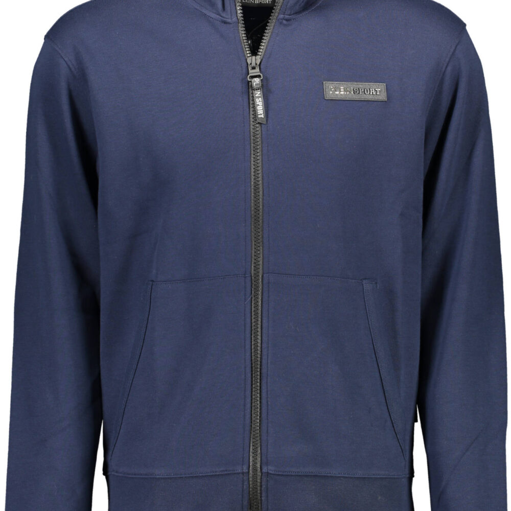 PLEIN SPORT FELPA CON ZIP UOMO BLU