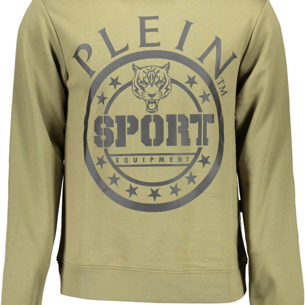 PLEIN SPORT FELPA SENZA ZIP UOMO VERDE