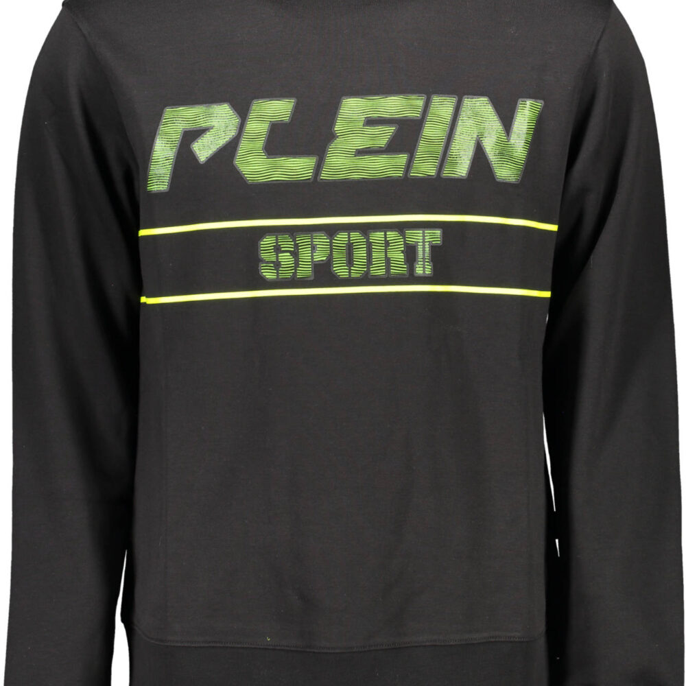 PLEIN SPORT FELPA SENZA ZIP UOMO NERO