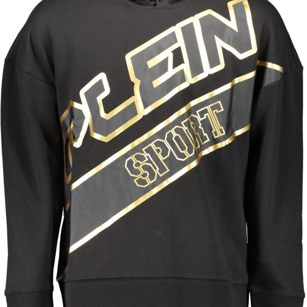 PLEIN SPORT FELPA SENZA ZIP UOMO NERO