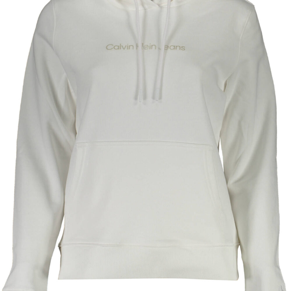 CALVIN KLEIN FELPA SENZA ZIP DONNA BIANCO