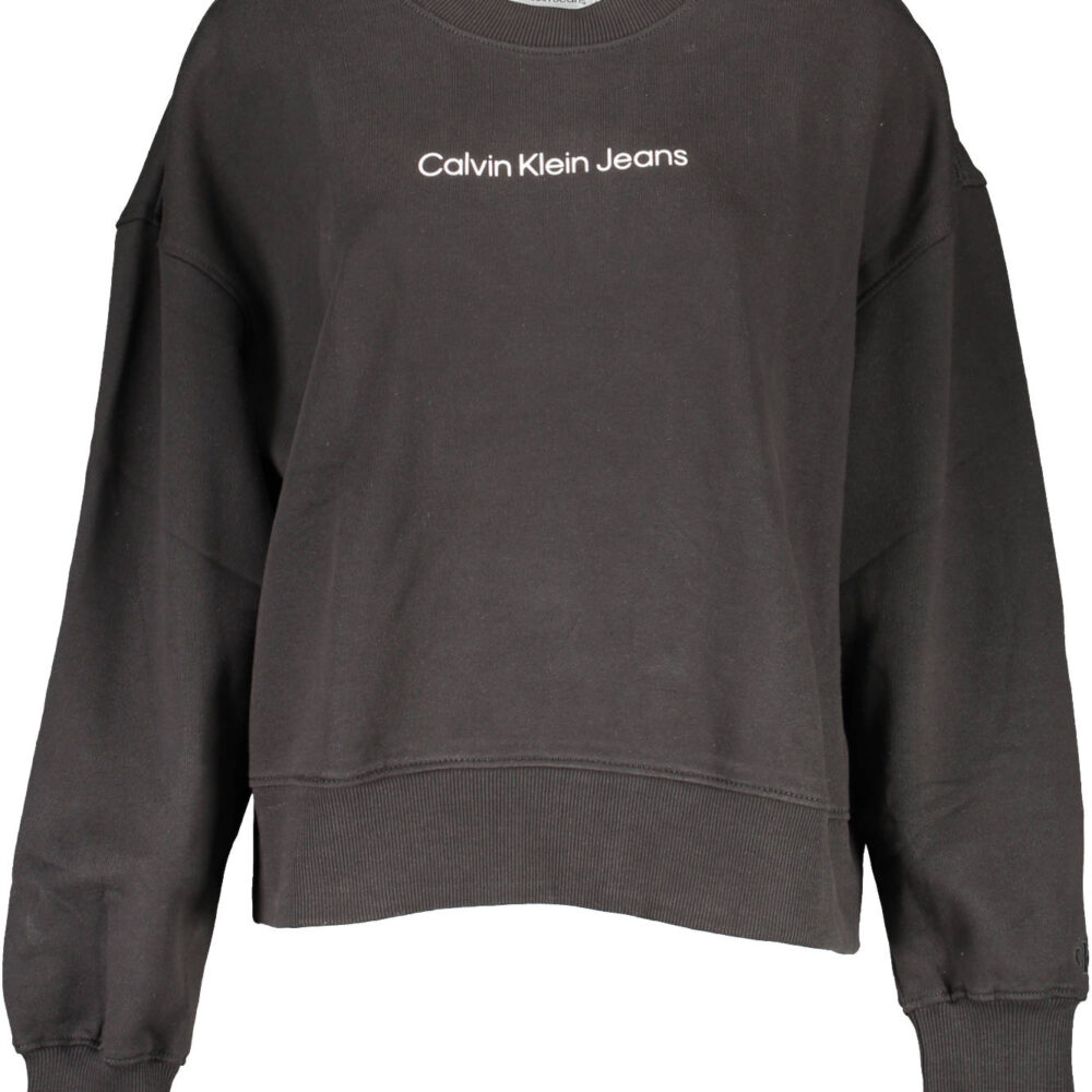 CALVIN KLEIN FELPA SENZA ZIP DONNA NERO