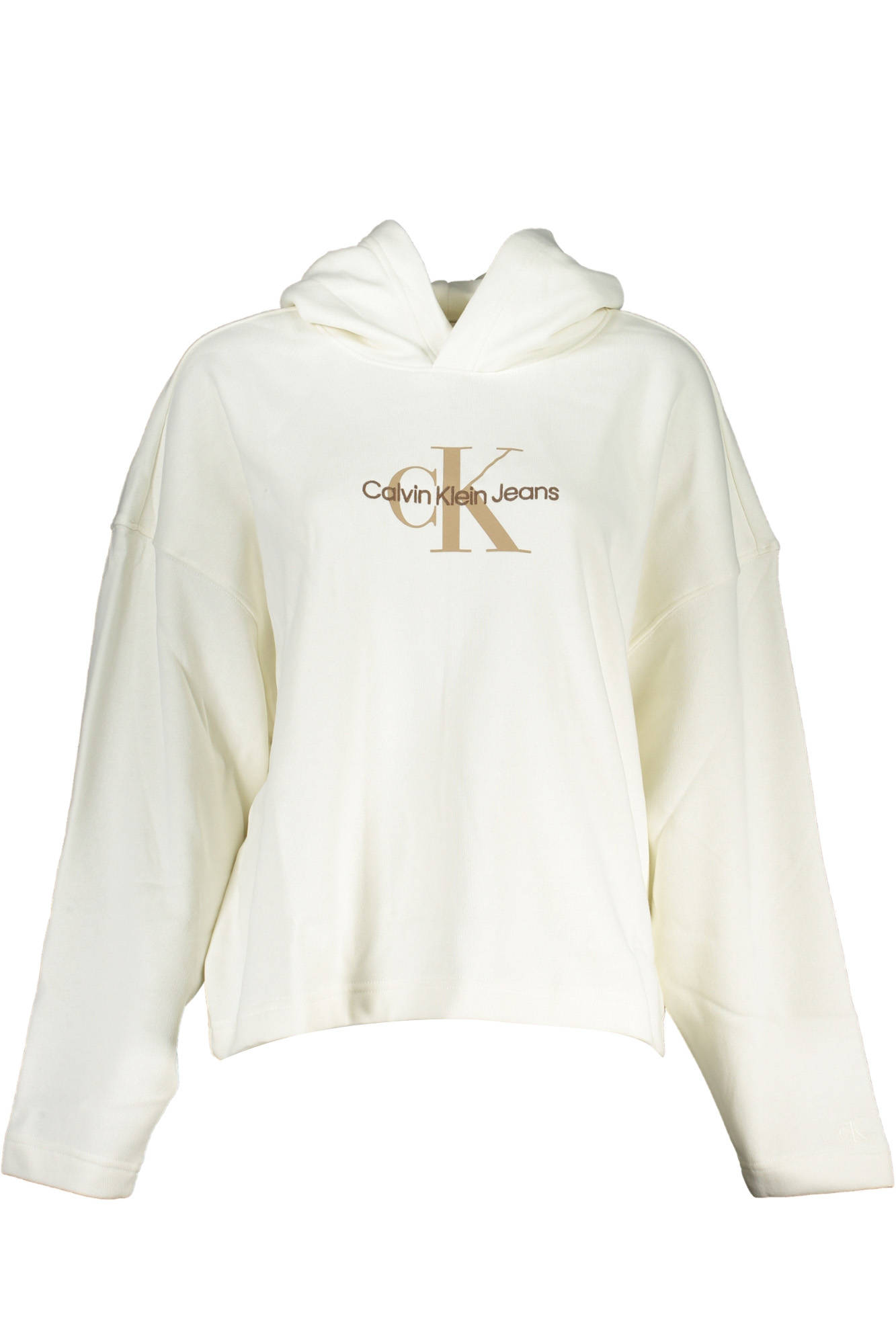 CALVIN KLEIN FELPA SENZA ZIP DONNA BIANCO