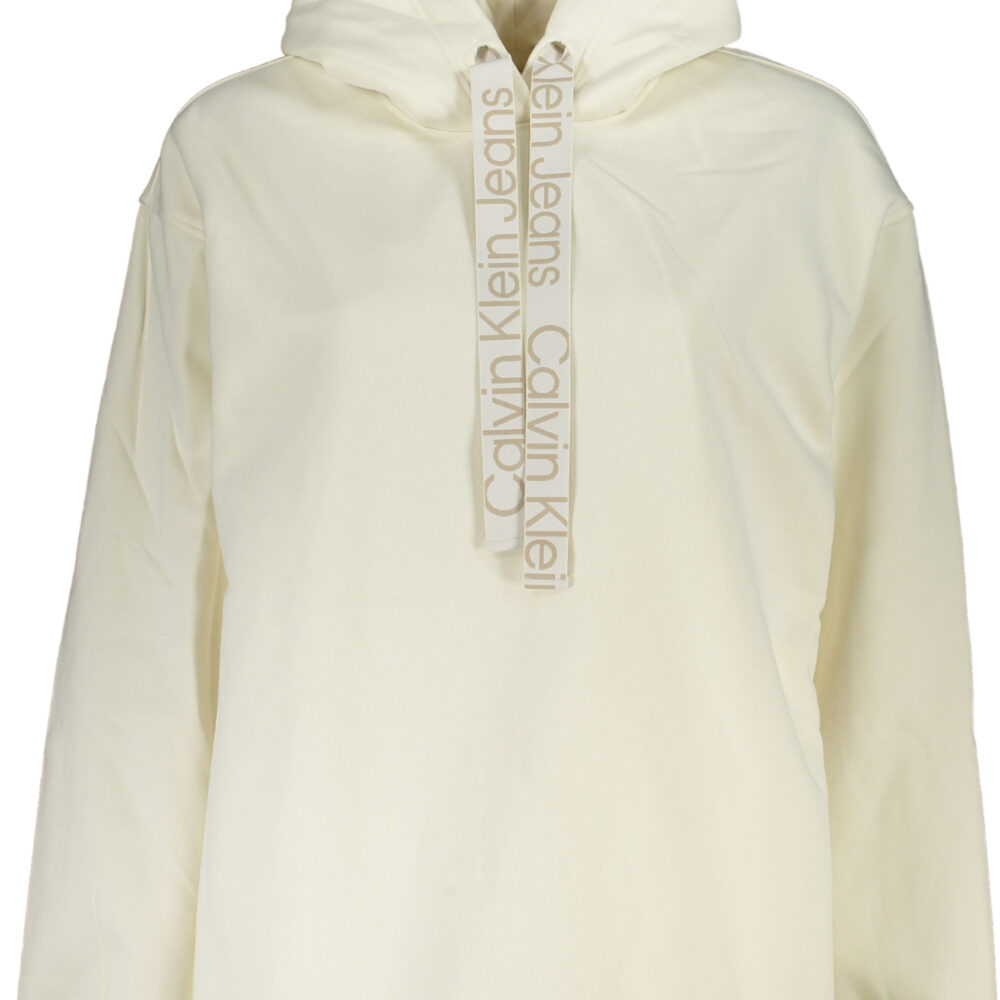 CALVIN KLEIN FELPA SENZA ZIP DONNA BIANCO