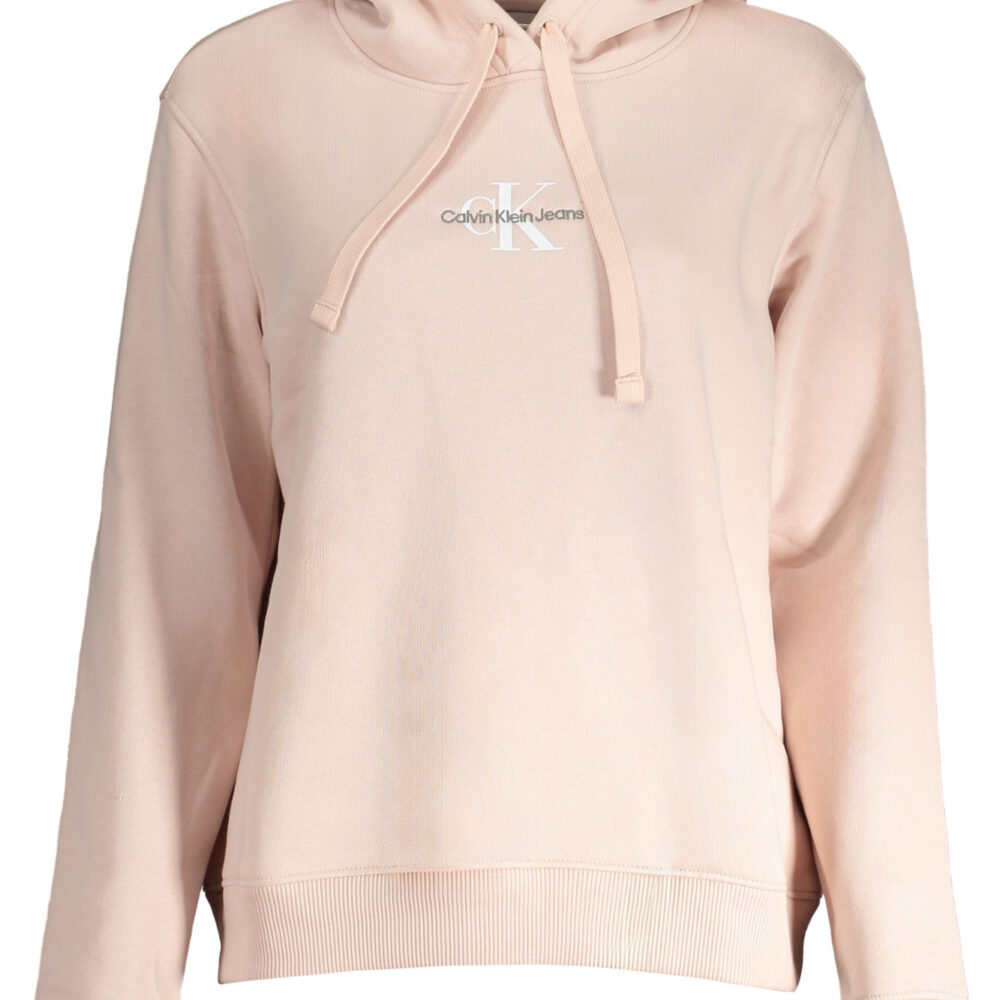 CALVIN KLEIN FELPA SENZA ZIP DONNA ROSA