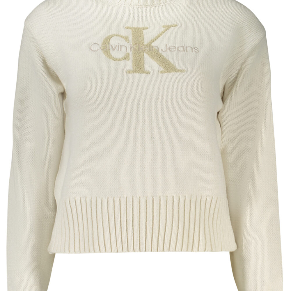 CALVIN KLEIN MAGLIONE DONNA BIANCO