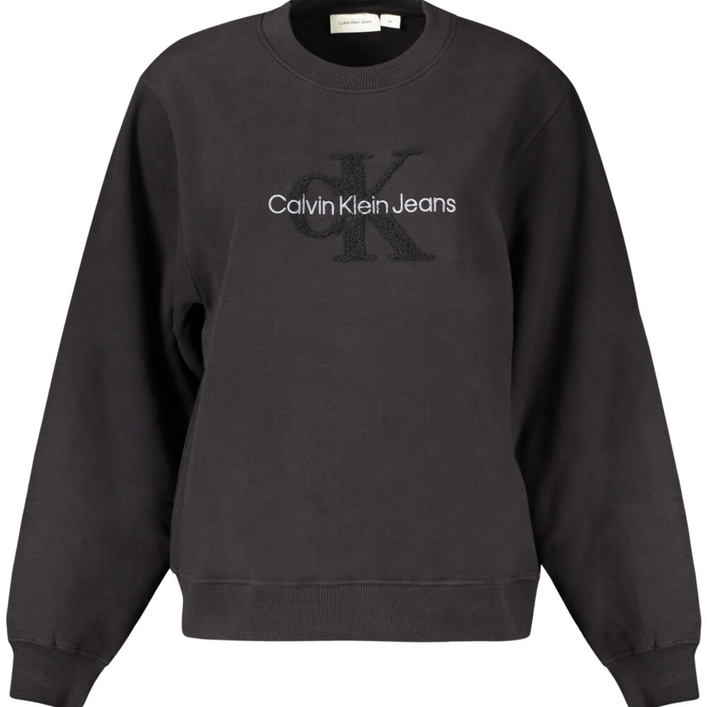 CALVIN KLEIN FELPA SENZA ZIP DONNA NERO