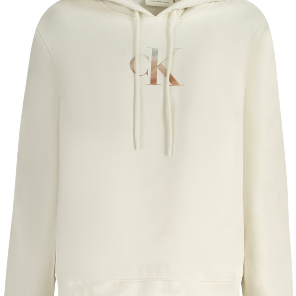 CALVIN KLEIN FELPA SENZA ZIP DONNA BIANCO
