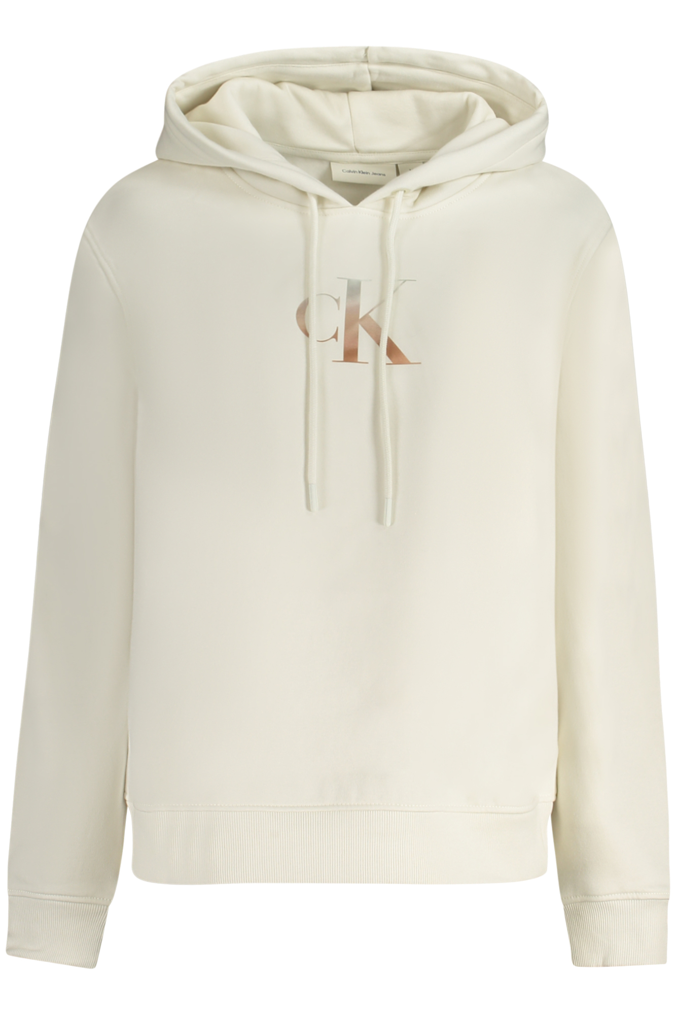 CALVIN KLEIN FELPA SENZA ZIP DONNA BIANCO