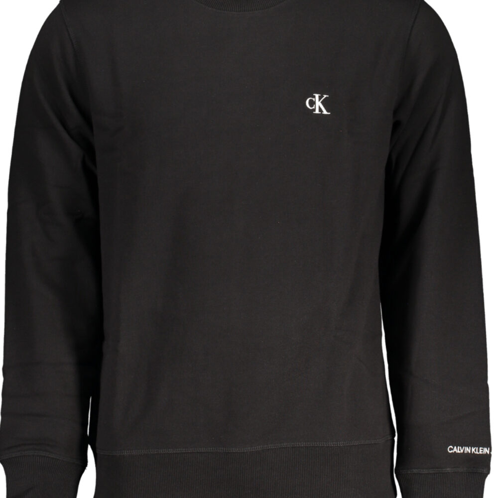 CALVIN KLEIN FELPA SENZA ZIP UOMO NERO