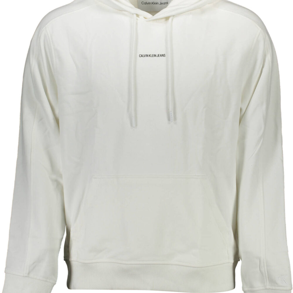 CALVIN KLEIN FELPA SENZA ZIP UOMO BIANCO